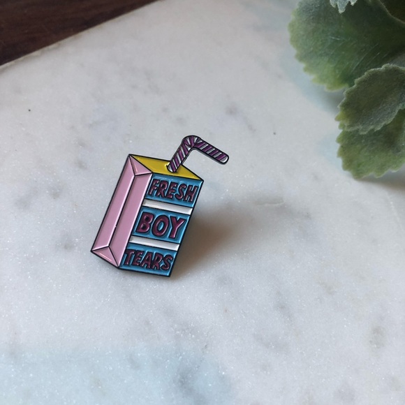 Fresh Boy Tears Enamel Pins - Picture 3 of 5
